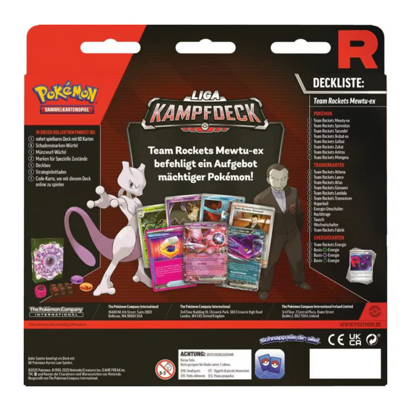 Pokemon - Liga Kampfdeck - Team Rockets Mewtu ex - deutsch