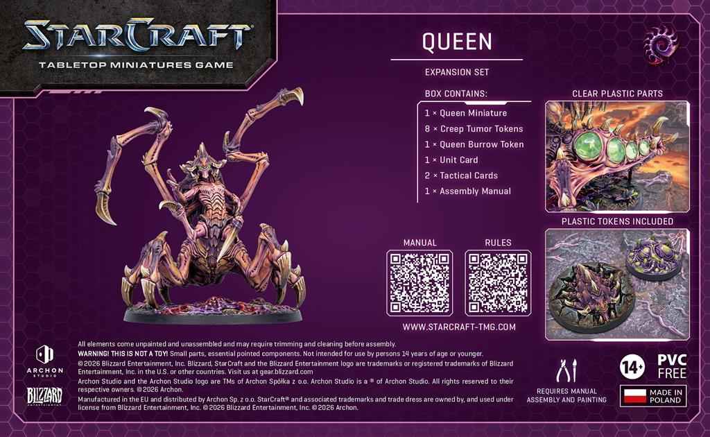 tarCraft® The Miniatures Game - Queen - Zerg - Expansion Set - englisch