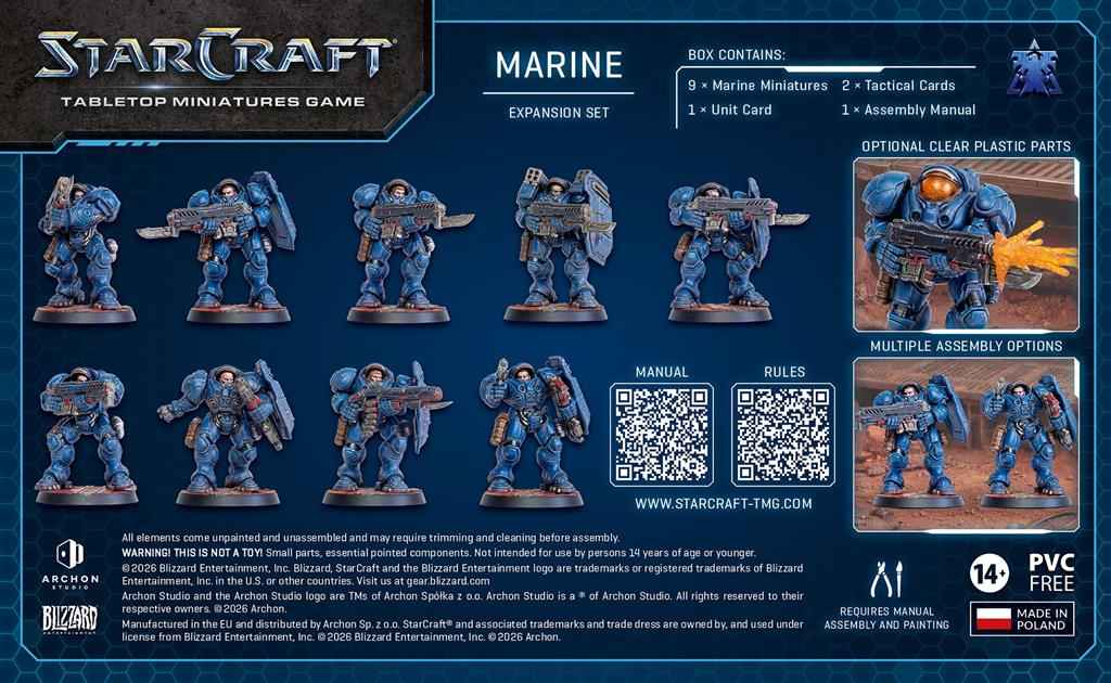 StarCraft® The Miniatures Game - Marine - Terran - Expansion Set - englisch