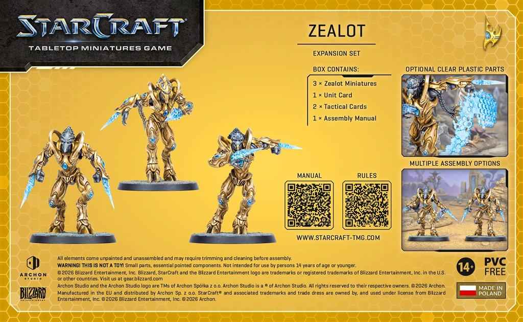StarCraft® The Miniatures Game - Zealot - Protoss - Expansion Set - englisch