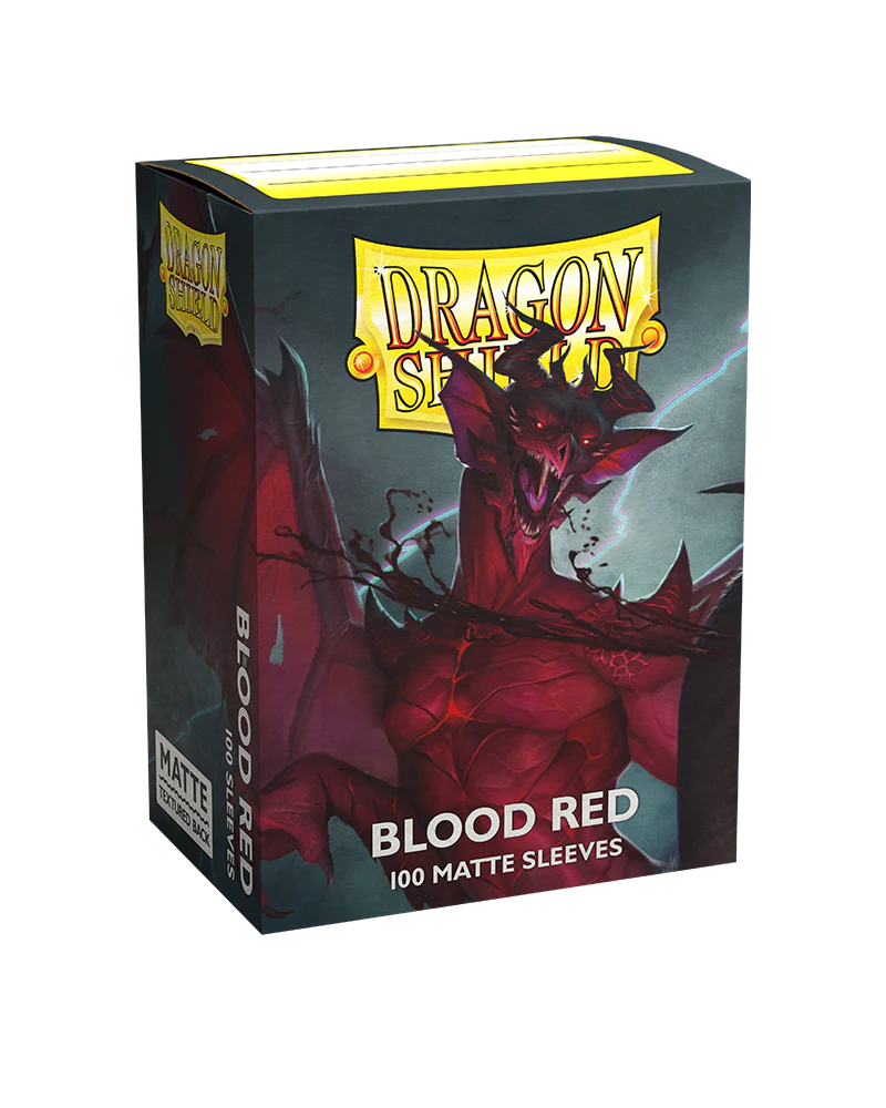 Dragon Shield - Matte - Blood Red - Sleeves