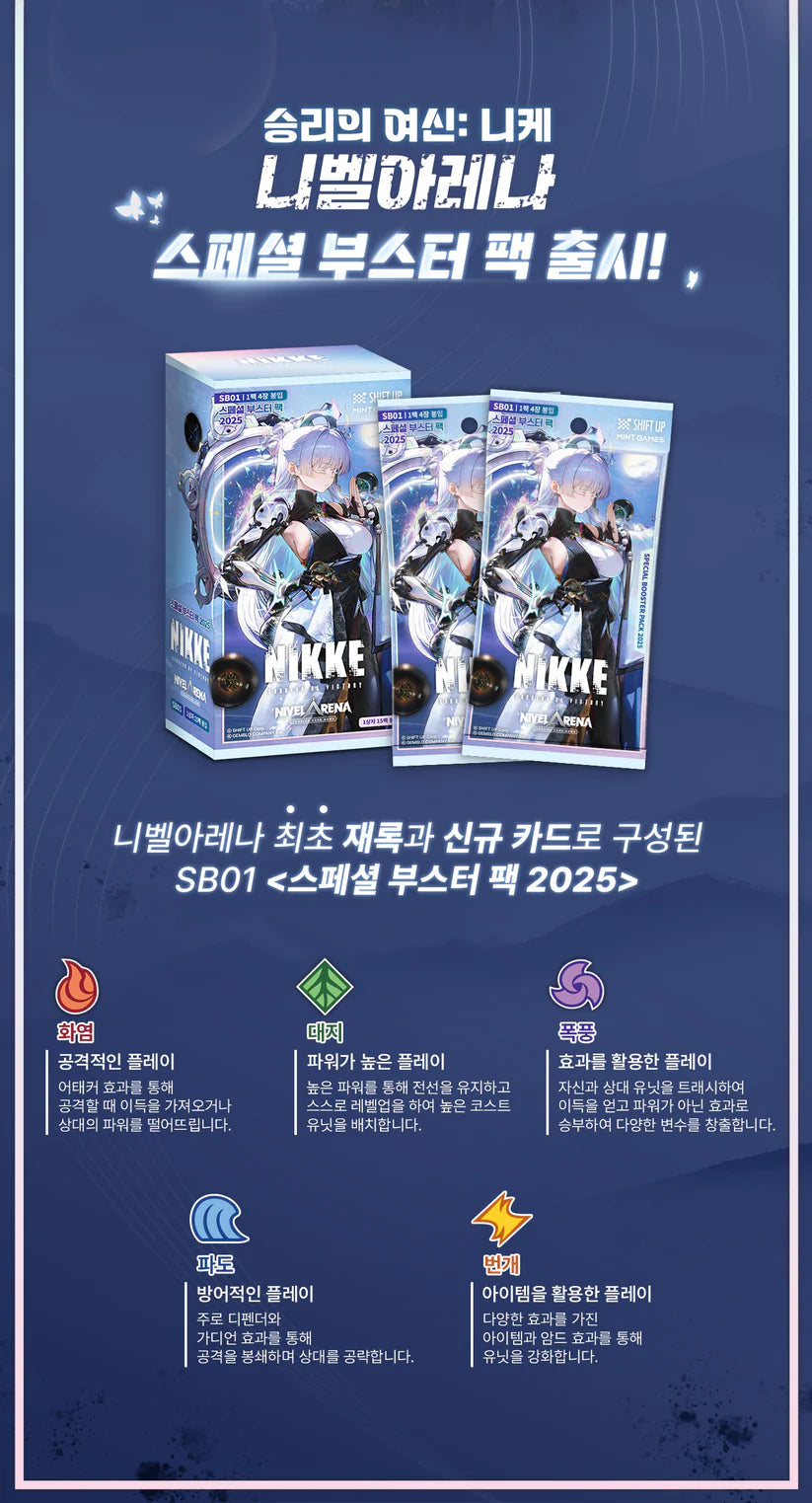 NIKKE: Goddess of Victory – Nivel Arena SB01 Special Booster Display 2025 (Korean Edition)