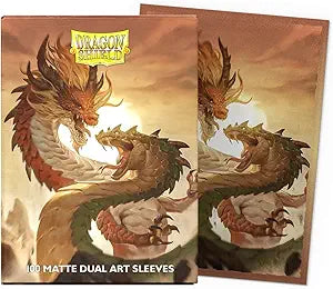 Dragon Shield - Standard 100 Matte Dual Art Sleeves - Wood Snake
