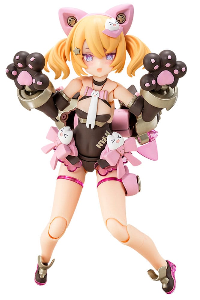 Anime Figur Card Club  Megami Device Plastic Model Kit 1/1 Puni Mofu Kuro Mao - 14 cm - Anime Figur