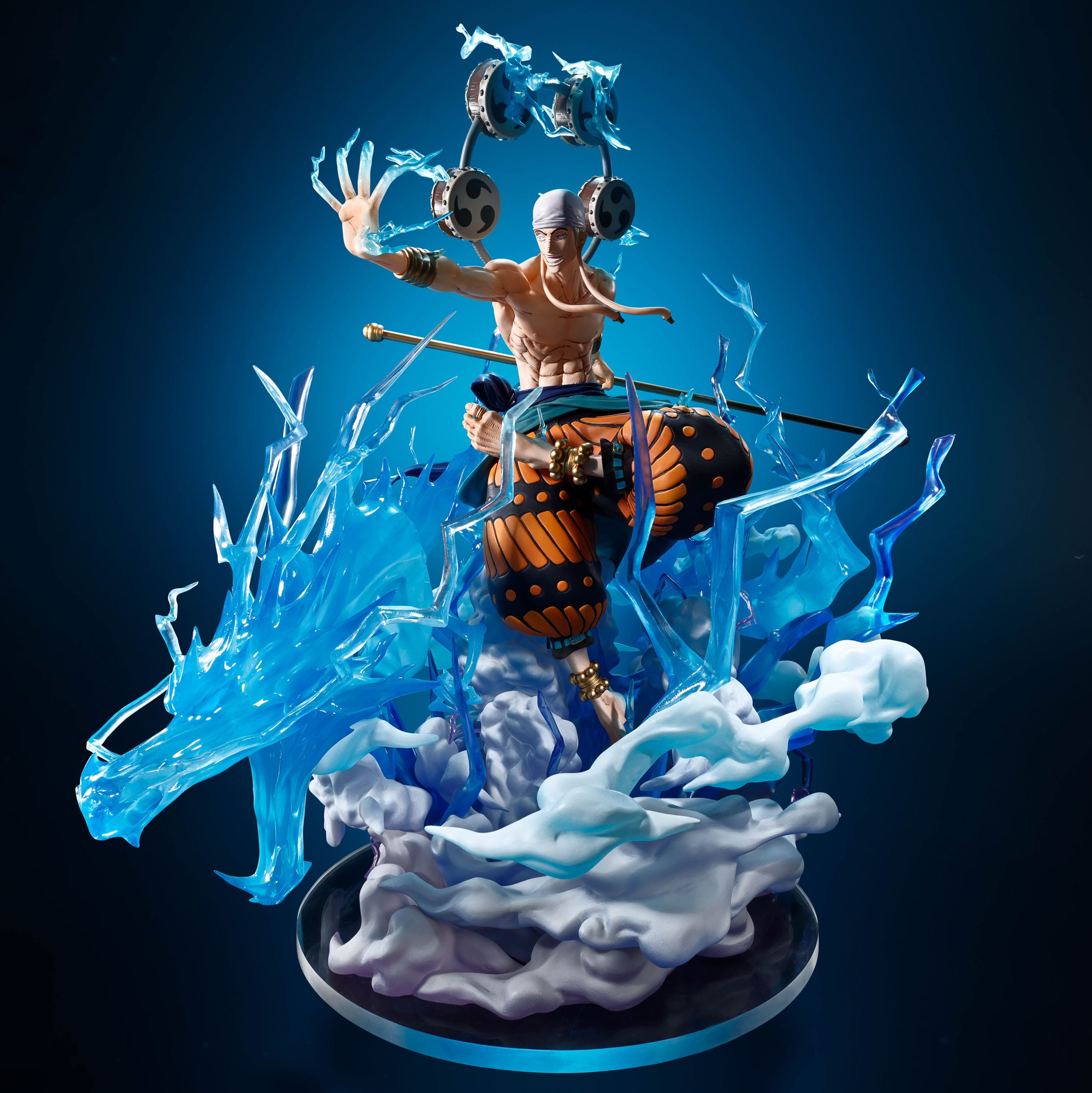 Card Club Anime Figur One Piece - FiguartsZERO - Enel - Extra Battle Sixty Million Volt Lightning Dragon - Anime Figur