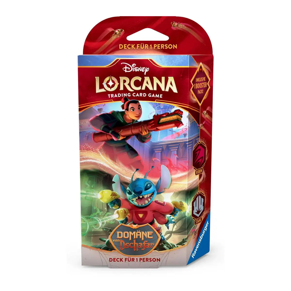 Disney Lorcana - Domäne von Dschafar - Rubin / Stahl Starter Deck - deutsch