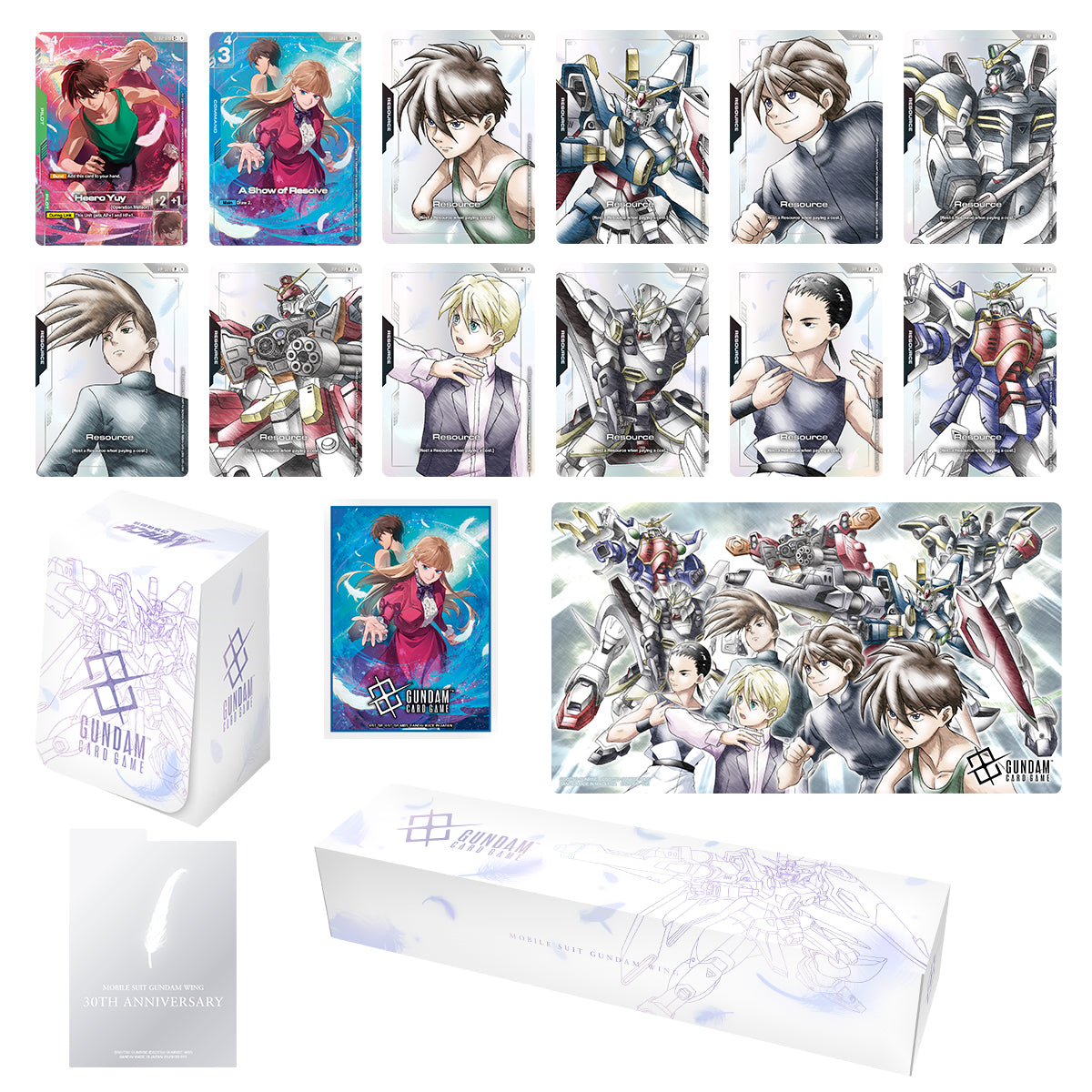 Gundam TCG - Premium Accessory Set - MOBILE SUIT GUNDAM WING- PB01 - englisch 1