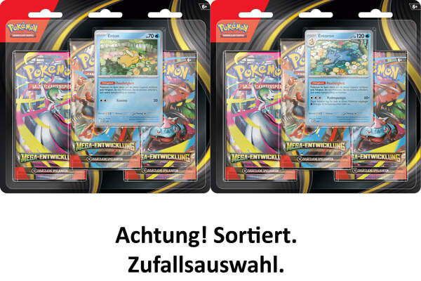 Pokémon- Mega Entwicklungen - 3-Pack Blister - deutsch