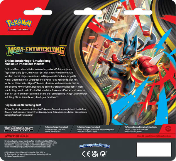 Pokémon- Mega Entwicklungen - 3-Pack Blister - deutsch