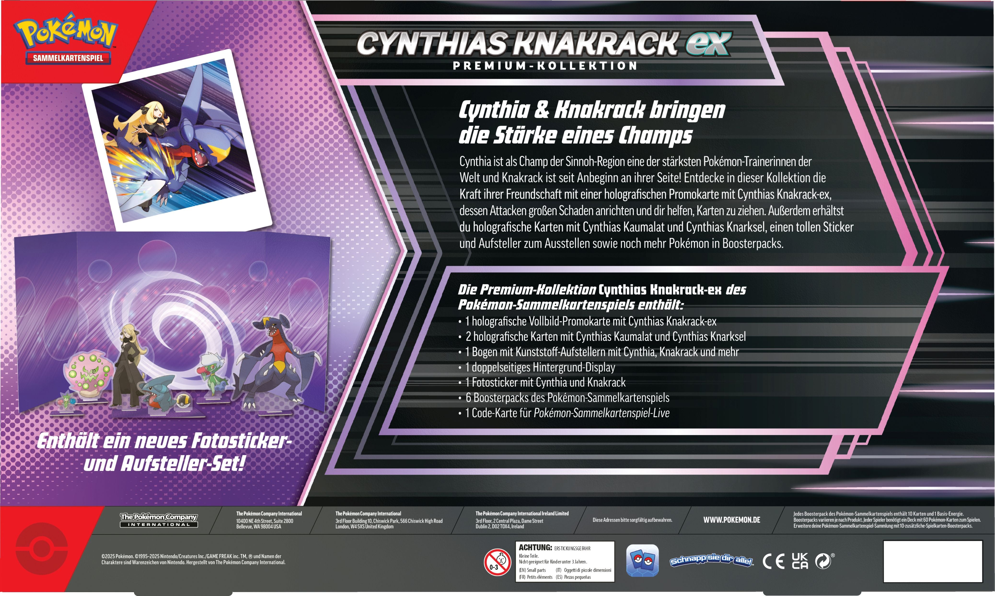 Pokemon - Kollektion - Cynthias Knackrack EX