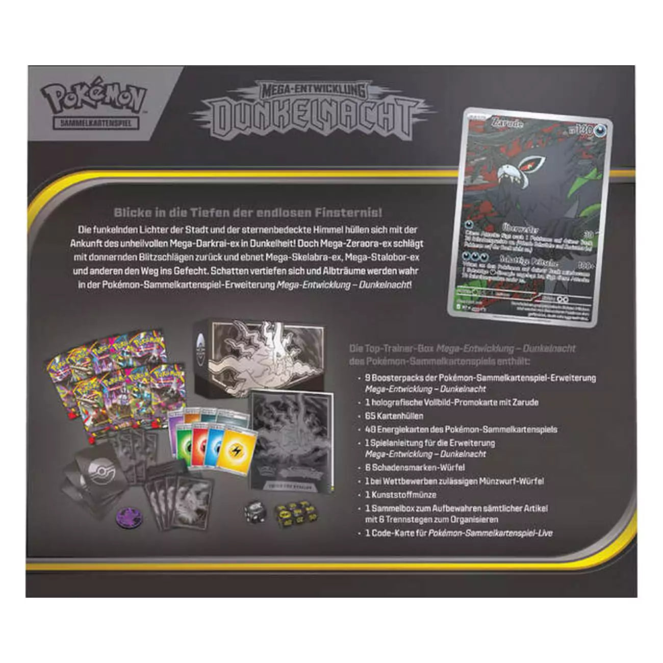 Pokémon Dunkelnacht - ME05 Top Trainer Box - Deutsch