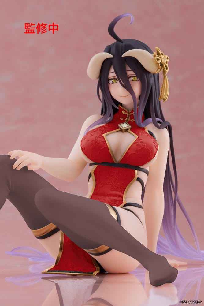 Overlord - PVC Statue Desktop Cute Figure Albedo Chinese Dress Ver. Renewal 13 cm
